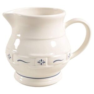 Longaberger Cream Ceramic Pitcher